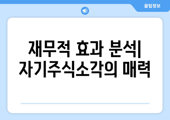 자기주식소각 EICP| 기업 가치 제고 전략 | 주주환원, 재무적 효과, 활용 가이드